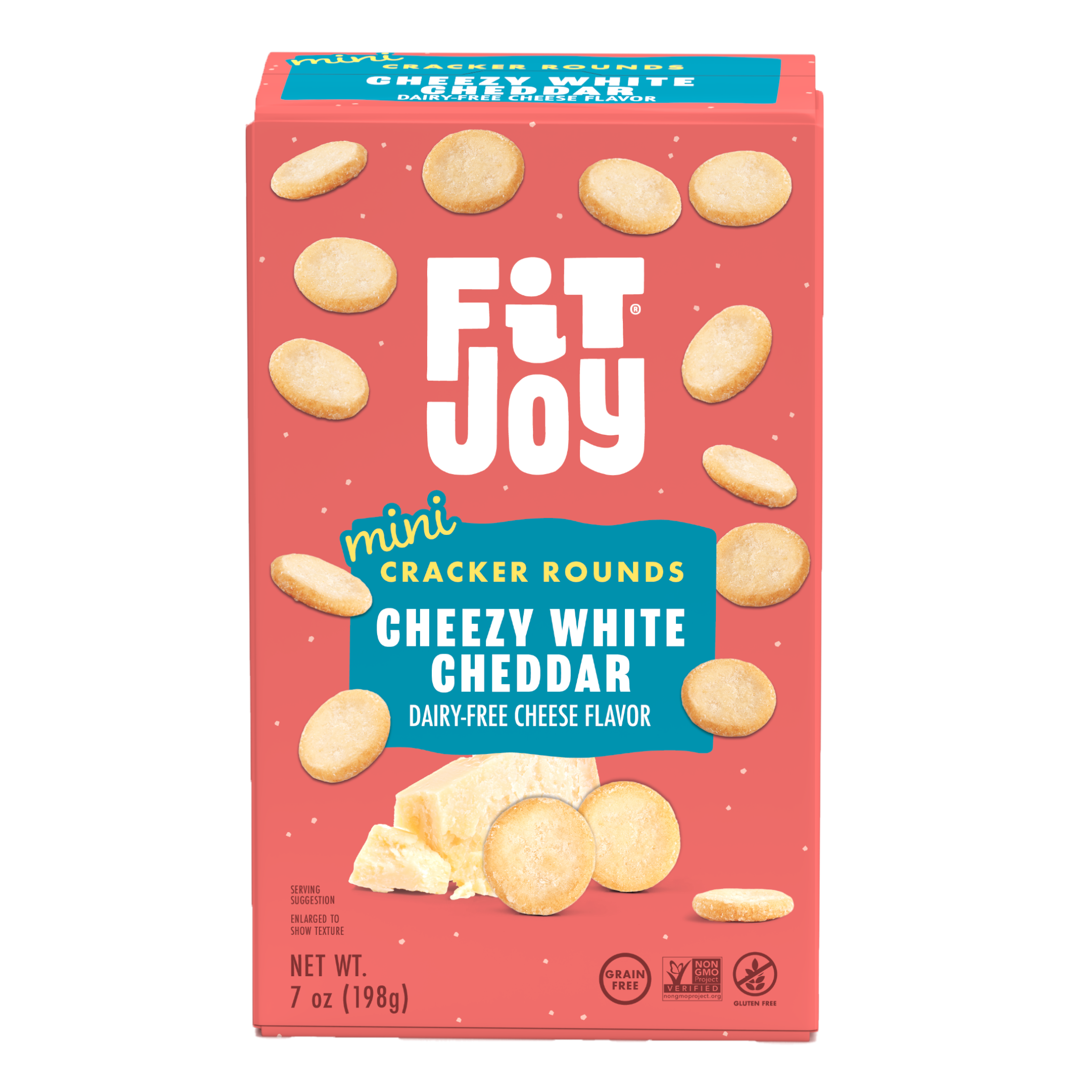 Cheezy White Cheddar Mini Cracker Rounds – FitJoy Foods, Inc