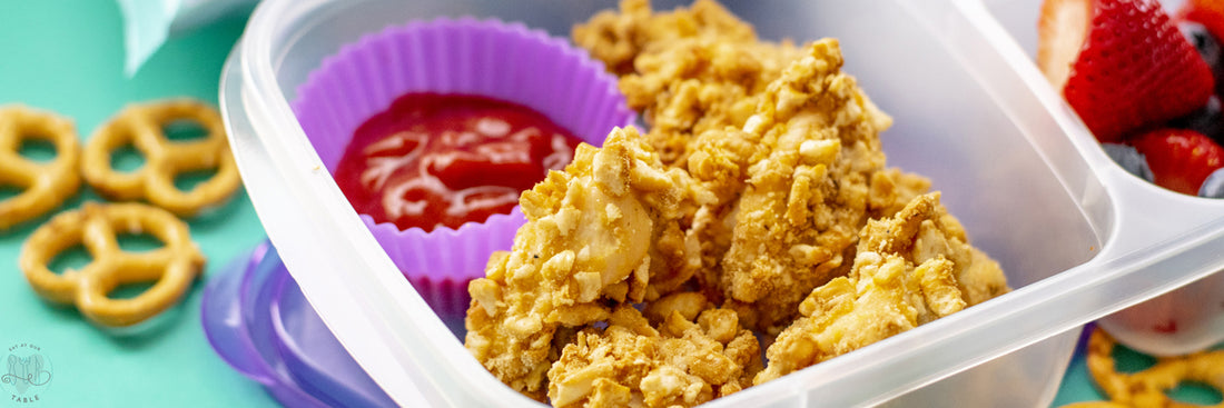 Gluten Free Pretzel Crusted Chicken Nuggets