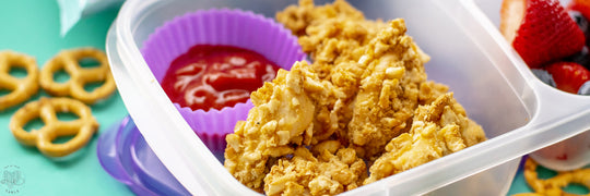 Gluten Free Pretzel Crusted Chicken Nuggets