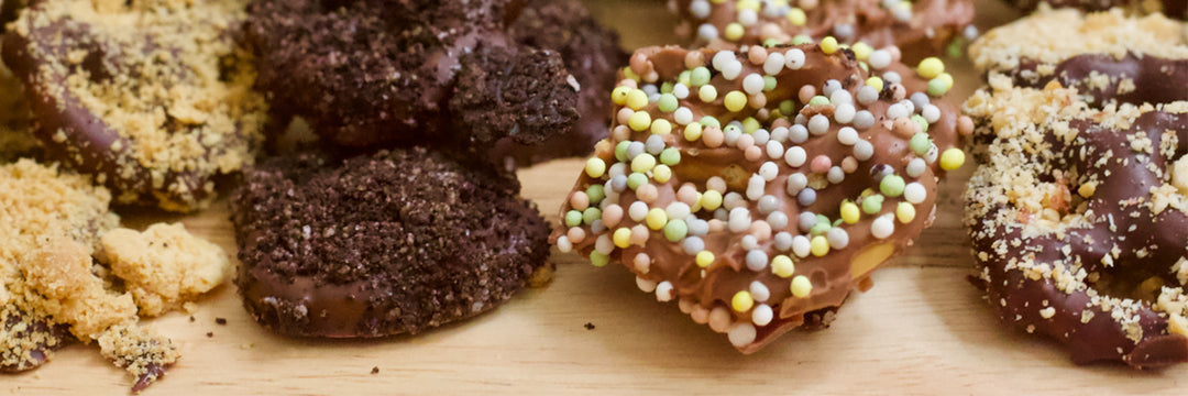 Chocolate Covered Pretzels (Four Ways)
