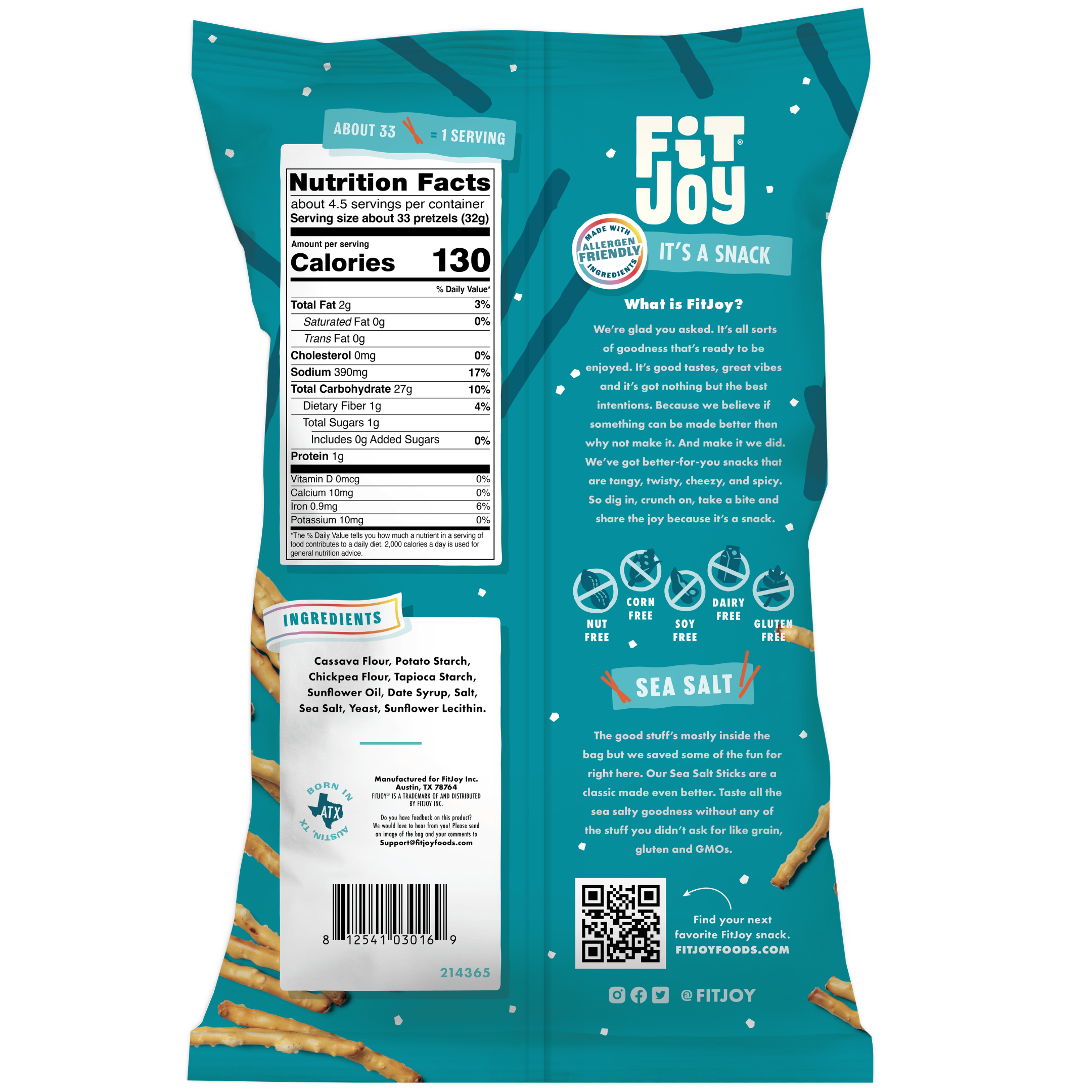 Sea Salt Pretzel Sticks