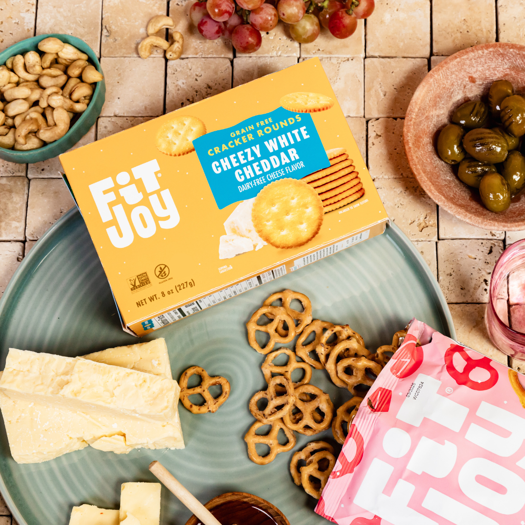 Cheezy White Cheddar Cracker Rounds – FitJoy Foods, Inc