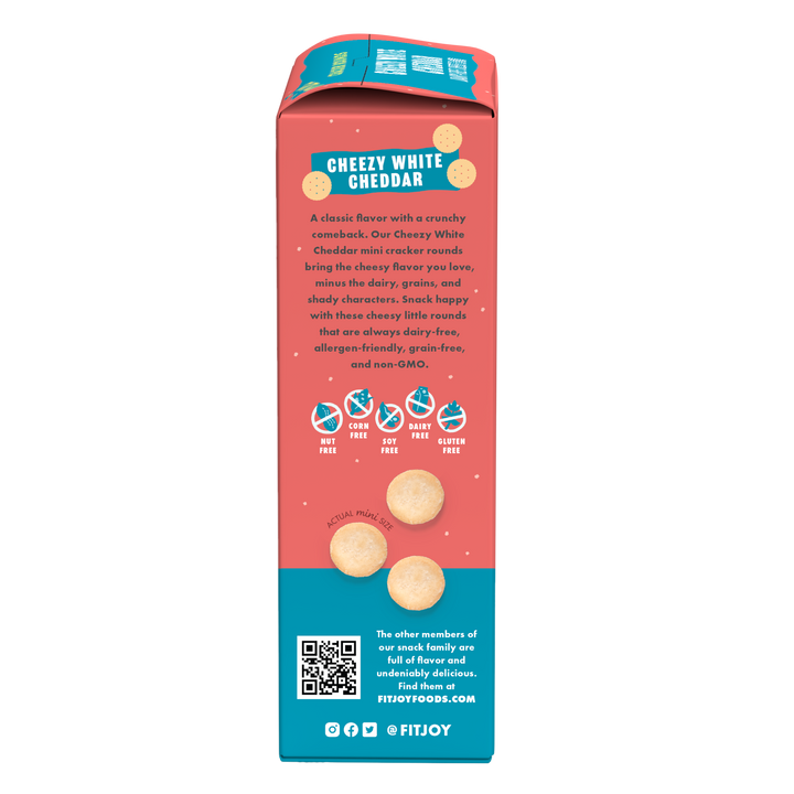 Cheezy White Cheddar Mini Cracker Rounds
