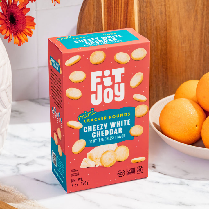 Cheezy White Cheddar Mini Cracker Rounds